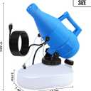 4.5L(1.2 Gallon) Tank, Portable Electric ULV Cold Fogger 1200W Adjustable Flow Fine Mist Sprayer with Long 17ft Power Cord for Home, Garden, Cleaning