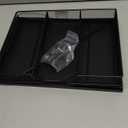 Small Laptop Stand for Desk, Monitor Stand Riser, Office Desk Accessories, Computer Desktop Stand with Drawer for Home, Office, School (Black)