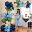 152 Pcs Tartan Plaids Decorations Baby Shower Bear Balloons Garland Arch Kits Preppy Bear Plaid Balloons for Baby Shower Party Wedding Birthday Christmas Decorations(Light)