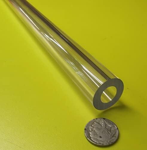Polycarbonate Round Tube 1.0" OD x 1/2" (.500") ID x 1/4" Wall x 12" (More Length Options)