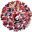 4 x 50pcs Spiderman Stickers for Water Bottle, Cool SuperHero Movie Waterproof Vinyl Decal for Kids Teen Adult Laptop Skateboard Phone Travel Case Bike Guitar Computer