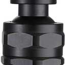 Shower Head Swivel Ball Adapter Brass Adjustable Shower Arm Connector Universal Showering Component (Matte Black)