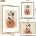 LUCKYLIFE 16x20 Picture Frame, Natural Solid Wooden Poster Frames for Wall, Display 11x14 with Mat or 16x20 Without Mat, 1 Pack