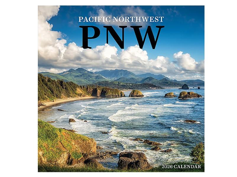PNW 2026 Publishing Scenic & Nature Monthly Wall Calendar, 12" x 12", Pacific Northwest, January To December