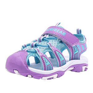 BODATU Boys' and Girls' Summer Outdoor Beach Sports Closed-Toe Sandals, 5 Y