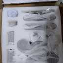 Frameless Shower Door 56-60" W x 76" H, Sliding Shower Door with 5/16" (8mm) Easy-to-Clean Treated SGCC Tempered Glass, Anti-Rust Stainless Steel Hardware, Matte Black