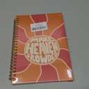VONTP Boho Christian Spiral Notebook, Retro Groovy Bible Prayer Journal, Christian Gifts for Women, Make Heaven Crowded Religious Bible Scripture College Ruled Notebook Journal for Writing, 5.5x8.3