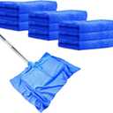 9 Pcs Extra Large Microfiber Cleaning Cloth, 20" x 30" Washable Reusable Large Floor Cloth Rags, Microfiber Towels for Mop Cleaning Office Bathrooms Housekeeping (Navy Blue)