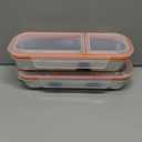 2-Pack Food-Grade Stainless Steel Snack Containers, Multi-Compartment & Leakproof, Ideal for Families & Travel, Stackable, Kid & Adult Bento Storage (2 Pack)