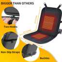 CARSHION Heated Seat Cover 22 Wide with Fast Heat Large Size Warmer