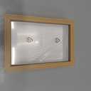 4x6 Shadow Box Frame Display Case, Display Case Box for Memorabilia, Medal, Wedding Memories, Crafts, Tickets, Photos, Flowers, Blind Box, Doll (Burlywood)