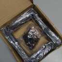 8 Pack - L 6" x H 4" x W1.5, 5mm Thick Black L Shelf Bracket, Iron Shelf Brackets, Metal Shelf Brackets, Floating Shelf, Shelf Supports with Screws