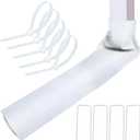 1 Pack Gutter Downspout Extensions for Draining Away Downspout Extender Downspout Diverter, Fits All Standard Downspouts (White, 11"x48")