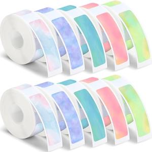 Gersoniel 1600 Pcs Label Tapes Compatible with D30 Label Printer Laminated Labeling Stickers Thermal Labels for Home Office