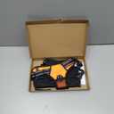 PHOEPET No Pull Dog Harness Medium Reflective Front Clip Vest with Handle,Adjustable 2 Metal Rings 3 Buckles,[Easy to Put on & Take Off](M, Orange)