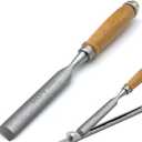 Golf Grip Tape Stripper Remover Tool - Chrome Vanadium Steel, Wooden Handle, Golf Grip Removal Tool, Perfect for Golf Grip Repair & Replacement Kit