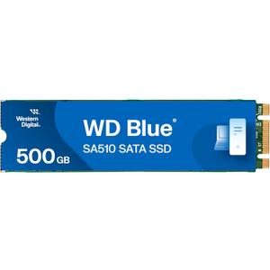 Western Digital 500GB WD Blue SA510 SATA Internal Solid State Drive SSD - SATA III 6 Gb/s, M.2 2280, Up to 560 MB/s - WDS500G3B0B