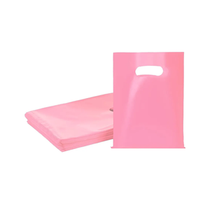Pink 100 PCS Small Gift Bags, 6"x8" Goodie Party Favor Bags with Handle, Treat Retail Pouches for Kids Birthday, Christmas, Small Business