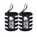 4 x 18" Wrist Wraps - Premium Grade Straps Featuring Ergonomic Thumb Loops - Best Wrist Support Braces for Powerlifting, Bodybuilding, and Strength Training (Blue)