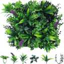 12Pcs 10"x10" Artificial Grass Wall Panels, Privacy Fence Screen