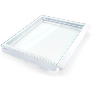 W10508993, W10864399 Refrigerator Glass Crisper Cover Compatible with whirlpool, kenmore, maytag, amana and kitchenAid etc, Crisper Drawer Cover Assembly W10275293 Replace 2217039, 2206096, 2209698