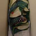 Briful 28.7 Inch Christmas Magnolia Flower Teardrop Swag  Red Magnolia Door Swag with Pine Cones Berries Artificial Christmas Hanging Teardrop for Xmas Home Holiday Front Door Outdoor Porch Decor