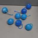 Sotiff 18Pcs Light up Ball Spiky Bouncy Toys LED Flashing Squeaky Sensory Ball Stress Rubber Relief Massage Glow Toy for Carnival Baby Shower Party Easter Goodie Bag Girls Boys Grad Gift(Blue