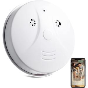 Security Camera Smoke The Detector Hidden Camera 1080P WiFi Indoor Camera with Night Vision Motion Detection Real-Time for Home Office Safety