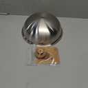 Stainless Steel Grill Dome with Wooden Handle, Commercial Grade Round Basting Cover, Grill Steaming Dome, Great for Steaming on The Blackstone & Melting Cheese on Burgers (8.27" (210mm))