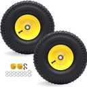AR-PRO 15x6.00-6 Front Tire and Wheel, Compatible with John Deere 100/D100
3" Centered Hub, 3/4" Bushings, 4-Ply Pneumatic Tire, Riding Mower Front Wheel Assembly, Exact Replacement, 2-Pack