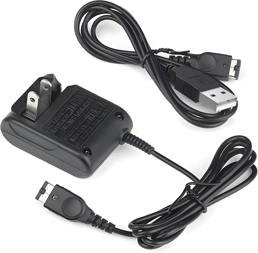 Charger for Gameboy Advance SP, AC Adapter for DS and Game Boy Advance SP Systems, Portable USB Power Cable for GBA SP Wall Travel Cord for Gaming Accessories