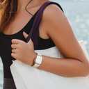 Sport Band Compatible with Apple Watch 38mm 40mm 41mm 42mm 44mm 45mm 46mm 49mm, Soft Silicone Waterproof Replacement Strap for iWatch Bands Series 10 9 8 7 6 5 4 3 2 1 SE Ultra/Ultra 2 (Starlight)