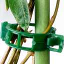 300 Pcs Plant Support Clips - Plastic Clips for Garden Netting Climbing Plants, Tomato Vine Clipsfor String Trellis,Grape Vine Clips to Grow Upright Makes Plants Healthier (Green)