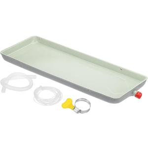 PATIKIL Air Conditioner Drip Tray, 32 x 9.4 Inch (81 x 24 cm) Galvanized