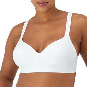 Bali Women's Comfort Revolution Wireless Bra, Full-Coverage Wirefree Bra, Cool Comfort Fabric (36B, White)