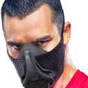 Sparthos High Altitude Mask - Simulate High Altitudes - for Gym, Cardio, Fitness, Running, Endurance and HIIT Training [16 Breathing Levels] (Midnight Black)