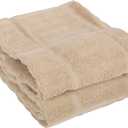 All-Clad Solid Kitchen Towels: Highly Absorbent, Super Soft Long Lasting - 100% Cotton, 17"x30" Tea Towels for Cleaning & Drying Dishes, Pans, Glassware, or Countertops, (2-Pack), Cappuccino