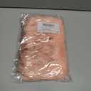 FHQHTH Faux Fox Fur Purse Fuzzy Handbags for Women Evening Handbags Al alloy Shoulder Strap (Pink With Brown Tips)