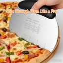 2 x Professional Stainless Steel Dough Cutter & Bench Scraper Heavy Duty Pastry Chopper with Measurement Scale Multipurpose Kitchen Metal Scraper Tool for Bread, Sourdough, Pizza & Cake Icing