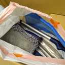 Mops for Floor Cleaning Wet Spray Mop with 14 oz Refillable Bottle and 3 Washable Microfiber Pads Home or Commercial Use Dry Wet Flat Mop for Hardwood Laminate Wood Ceramic (02-navy Blue)