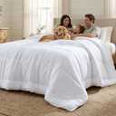 Bedsure Oversized King Comforter Duvet Insert, All Season Bed Comforter, Quilted Down Alternative Duvet, Box Stitched Comforters with Corner Tabs, Washable, 116 x 98 Inches (White)