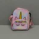 Kids Backpack Girls School Backpack Preschool Kindergarten Unicorn Toddler BookBag with Chest Clip (Tie Dye headband)