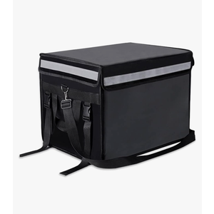 Insulated Bags For Food Delivery XL - 18.1" x 13.8" x 13.8", Commercial Insulated Food Delivery Bag w/ Divider, Waterproof & Foldable Catering Bag Food Deliveries, Delivery Pizza Bags 12 Inches