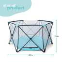 Regalo 48" 6-Panel My Play Portable Baby Play Yard, Aqua/Black