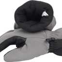 Heat Logic Thermal Winter Gloves, Touchscreen Compatible with Fleece Lining For Cold Weather, Water-Resistant Hiking Gloves (Gray, M)