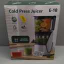 EanOruus Juicer Machines, 3-in-1 Cold Press Juicer with 6.5" Extra Large Chute, 100oz Large Capacity, AC Motor, Makes Juice, Nut Milk & Sorbet, Silver Gray