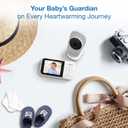 VTech VM819 Non-WiFi Video Baby Monitor with Camera - 2.8 Color Screen, 1000ft Range, 19Hr Battery, Night Vision, Temp Sensor, Lullabies - Secure Private Hack-Proof