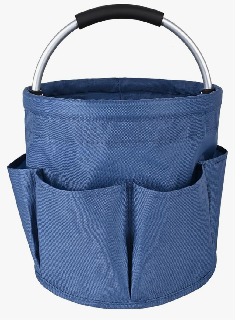 Tool Bag Organizer for men, Heavy Duty ToolBag, Box Organization Bucket Tool Organizers Beach Tote Bag - Swim Pool Bag for Gym Grocery Travel Work Lunchbox Gardening (Blue)