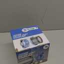 Teruaceei Magnetic Dryer Vent Coupling Kit - Quick Connect/Disconnect, Self-Aligning Airtight Seal, FR ABS V-0 Dryer Vent Connector Kit Easy to Clean, Includes 4" x 2.6ft Duct & Clamps(CV180) (Zinc White)