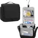 Relavel Hanging Toiletry Bag for Men and Women, Travel Toiletries Bag Water-resistant Large Makeup Cosmetic Organizer Storage, Shaving Dopp Kit Shower Bathroom Hygiene Bags, Carry-on Travel Essentials